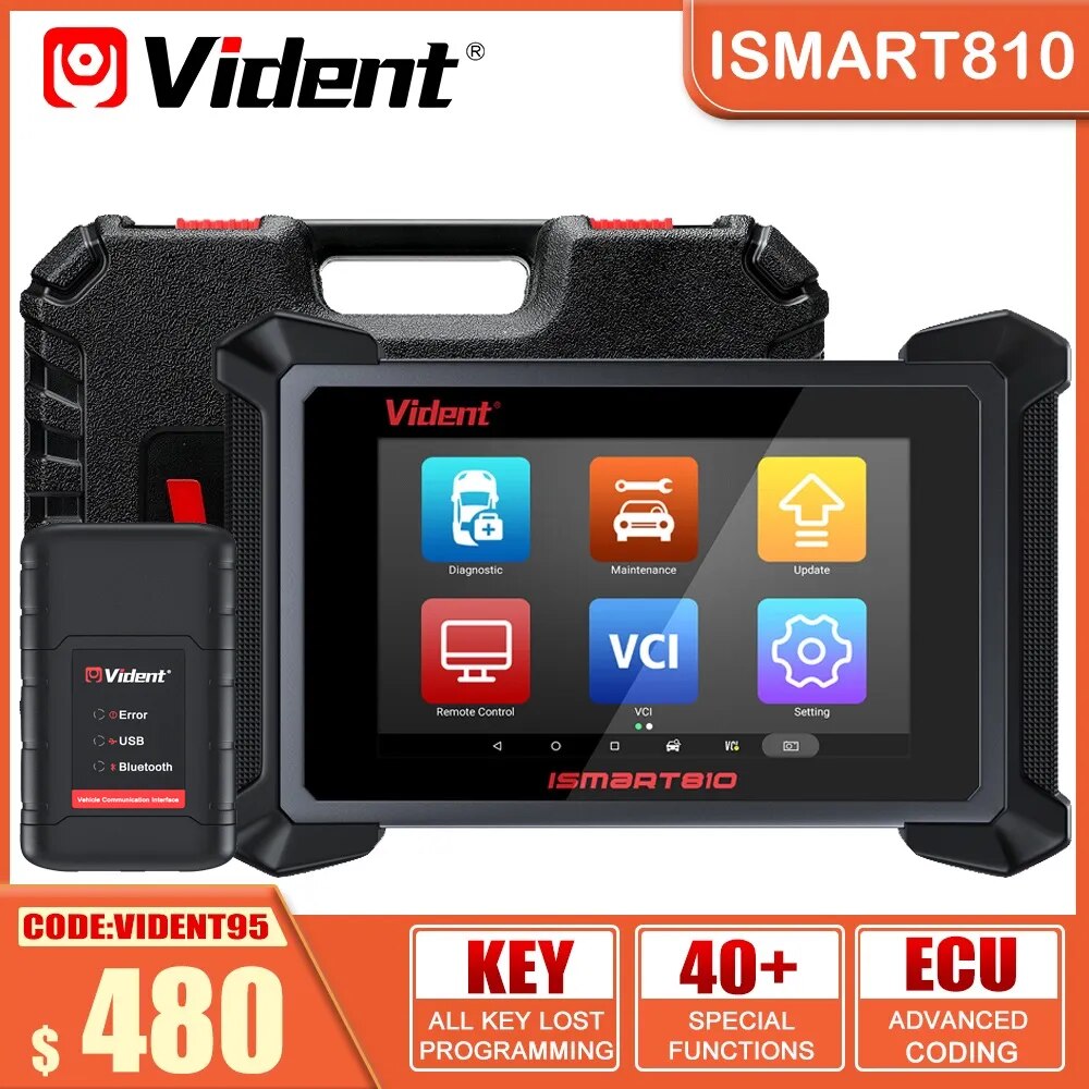 2023 VIDENT ISMART810 ڵ  ,  ĳ, Ȱ ׽Ʈ ECU ڵ Ű α׷, DoIP  CAN FD , 40 